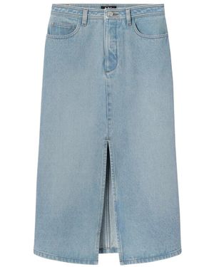 A.P.C. Denim Skirts - Blue