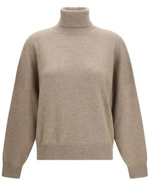 Brunello Cucinelli Kaschmir-Rollkragenpullover - Grau