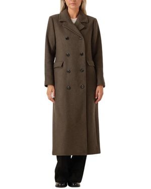 Modström Double-Breasted Coats - Bruin