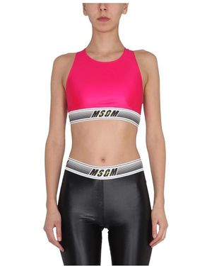 MSGM Activewear Logo Band Top - Rot