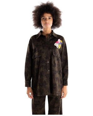 Brand Unique Oversized Katoenen Shirt - Zwart