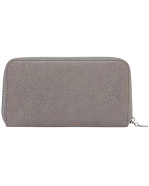 Stella McCartney Accessoires ,Grijs ,Katoen Falabella Zip Continental Wallet