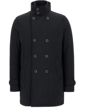 Herno Double-Breasted Coats - Nero