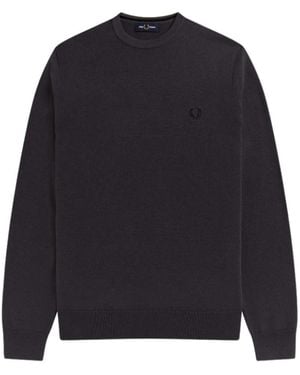 Fred Perry Round-Neck Knitwear - Blu