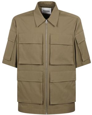 Jil Sander Short Sleeve Shirts - Groen