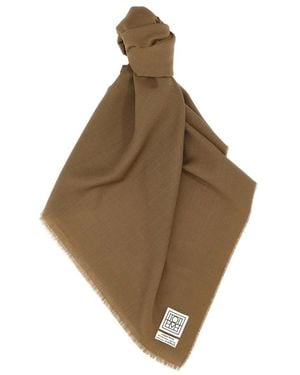 TOTEME Monogram Sjaal - Bruin