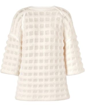 Genny Round-Neck Knitwear - Blanc