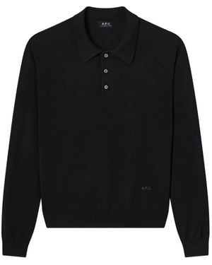 A.P.C. Round-Neck Knitwear - Negro