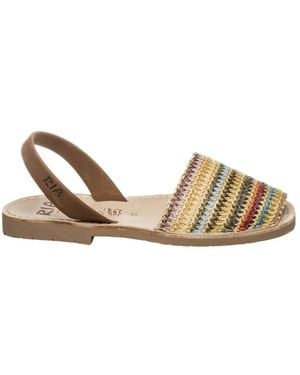 Ria Menorca Flat Sandals - Métallisé