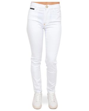 Philipp Plein Skinny Pants - White