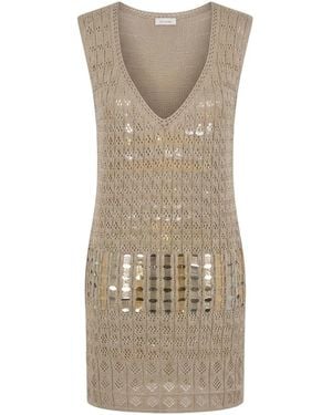 Malo Knitted Dresses - Neutro