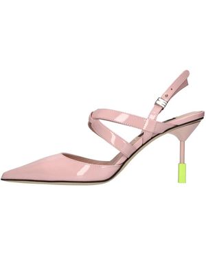 MSGM Slingback-Pumps Aus Lackleder - Pink