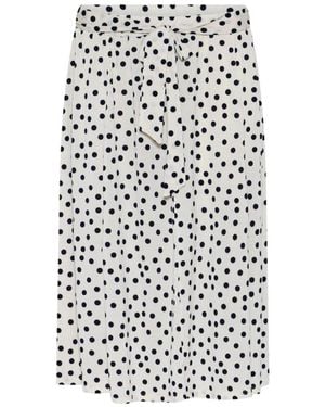 iN FRONT Midi Skirts - White