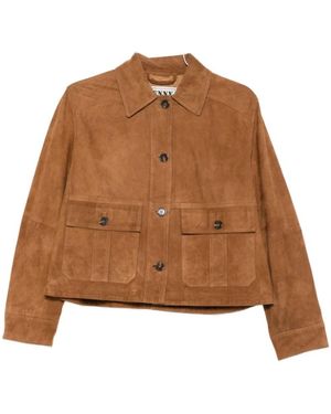 Pennyblack Leather Jackets - Brown