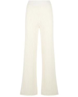 Alpha Studio Wide Trousers - White
