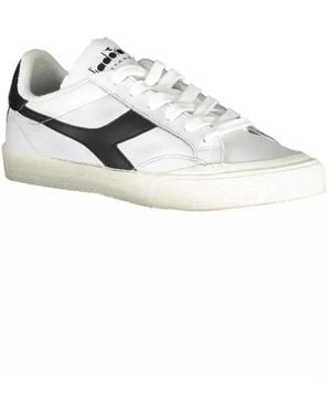 Diadora Weiße Low-Top-Sneaker Für Frauen