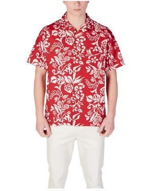 Replay Short Sleeve Shirts - Red