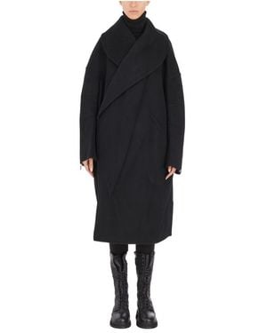 Helmut Lang Wollkokonmantel - Schwarz