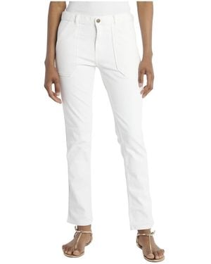 Ba&sh Slim-Fit Trousers - Blanco