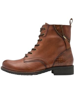 Tamaris Lace-Up Boots - Brown