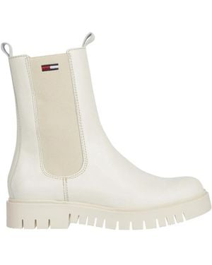Tommy Hilfiger Chelsea Boots - Natural