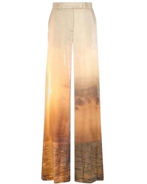 Roberto Cavalli Wide Pants - Natural