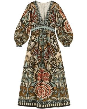 FARM Rio Midi Dresses - Green