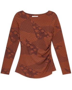 Maliparmi Long Sleeve T-Shirts - Brown