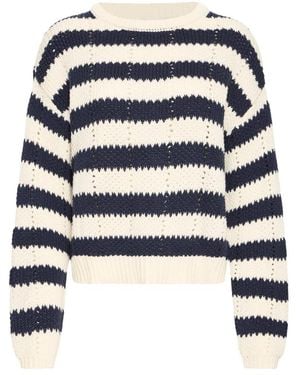 Ichi Round-Neck Knitwear - Azul