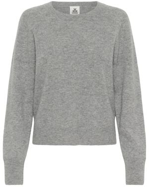 Karen By Simonsen Round-Neck Knitwear - Gris