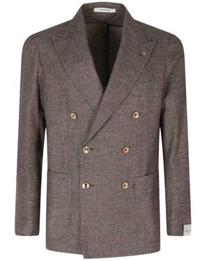 Tagliatore Jassen ,Bruin ,Katoen Montecarlo Double-Breasted Jacket