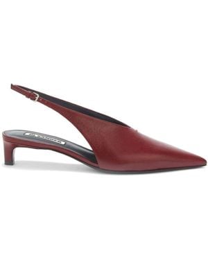 Jil Sander Rote slingback schuhe