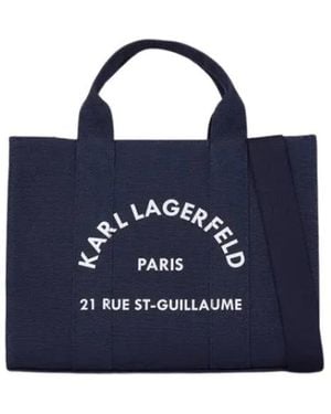 Karl Lagerfeld Tote Bags - Blu