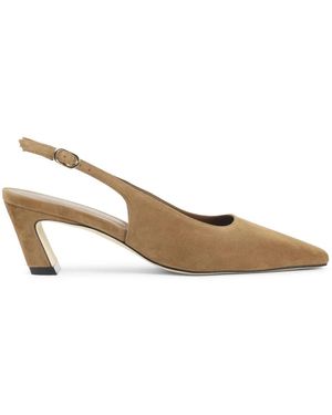 Stuart Weitzman Stassi 50 Slingback Mules - Metallic