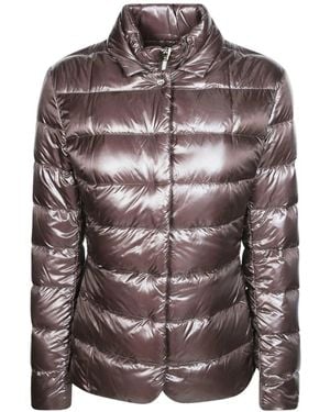 Herno Jassen ,Bruin ,Cappa Piumino Light Melange Min