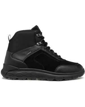 Geox Lace-Up Boots - Noir