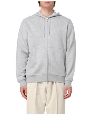 Brunello Cucinelli Grauer Zipup Hoodie Sweater