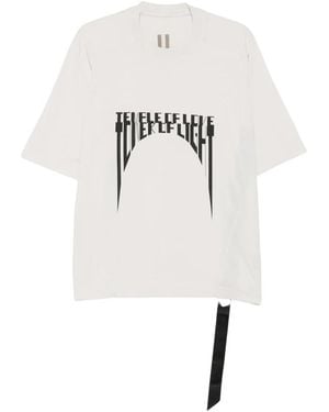 Rick Owens Tops ,Wit ,Katoen Walrus T-Shirt