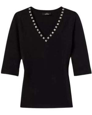 Twinset V-Neck Knitwear - Black