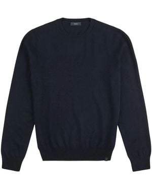 Fay Round-Neck Knitwear - Bleu