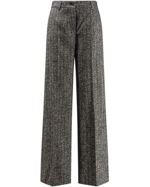 Dolce & Gabbana Wide Trousers - Grey