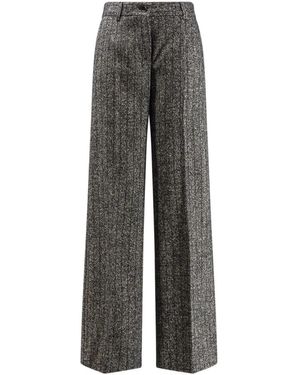 Dolce & Gabbana Straight Trousers - Gris