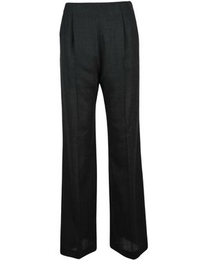 Alberta Ferretti Wide Trousers - Negro