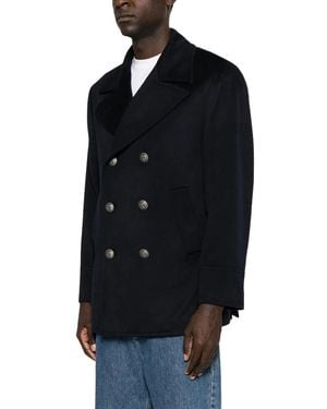 Brunello Cucinelli Dubbele Rij Knopen Peacoat - Zwart
