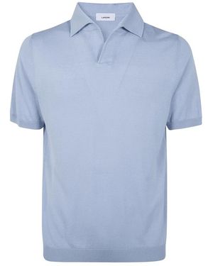 Lardini Kurzarm-Poloshirt - Blau