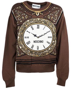 Moschino Round-Neck Knitwear - Brown