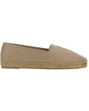 Saint Laurent Lammleder Espadrilles Mit Seildetail - Natur