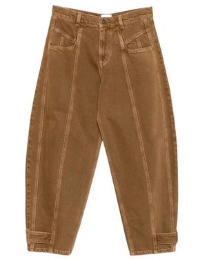 Isabel Marant Cropped Trousers - Brown
