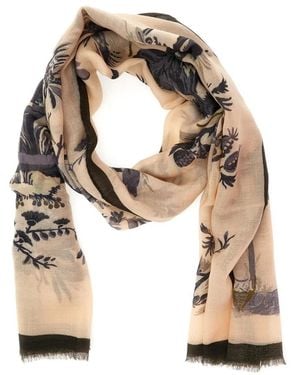 Etro Accessoires ,Veelkleurig ,Katoen Boheme Sjaal - Metallic