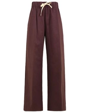 Attic And Barn Straight Trousers - Red